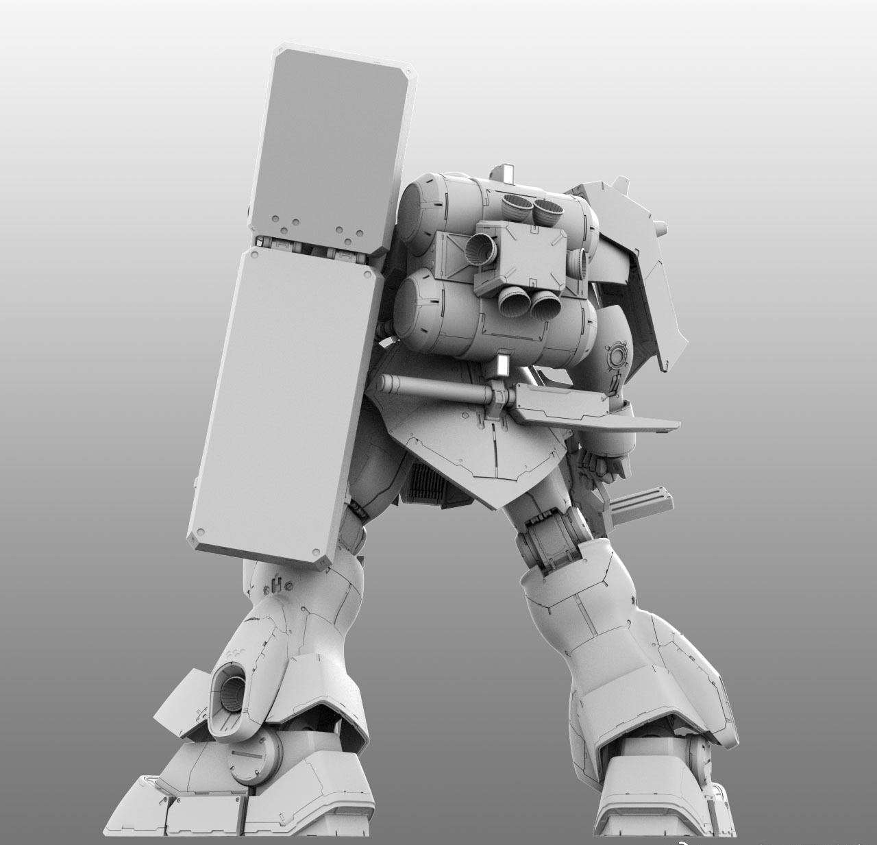 建模欣赏:机动战士高达 ams-119 基拉61多加