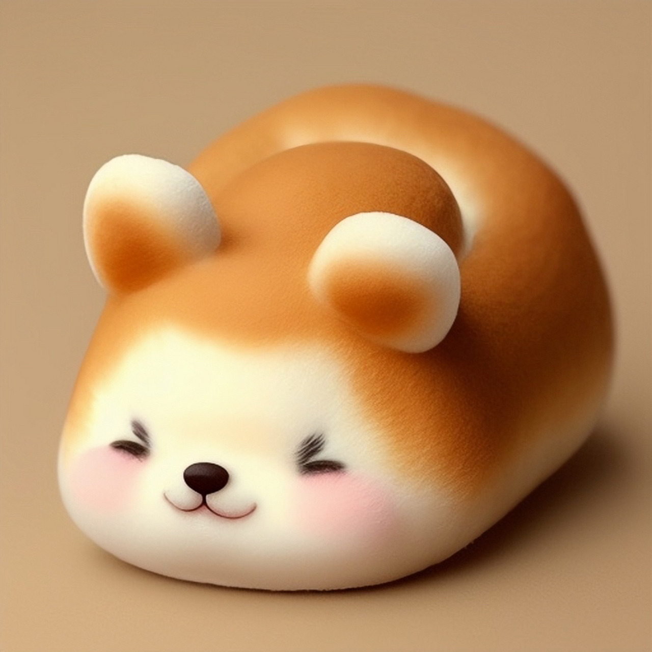 叮咚～面包小狗向您说早安～#狗狗头像