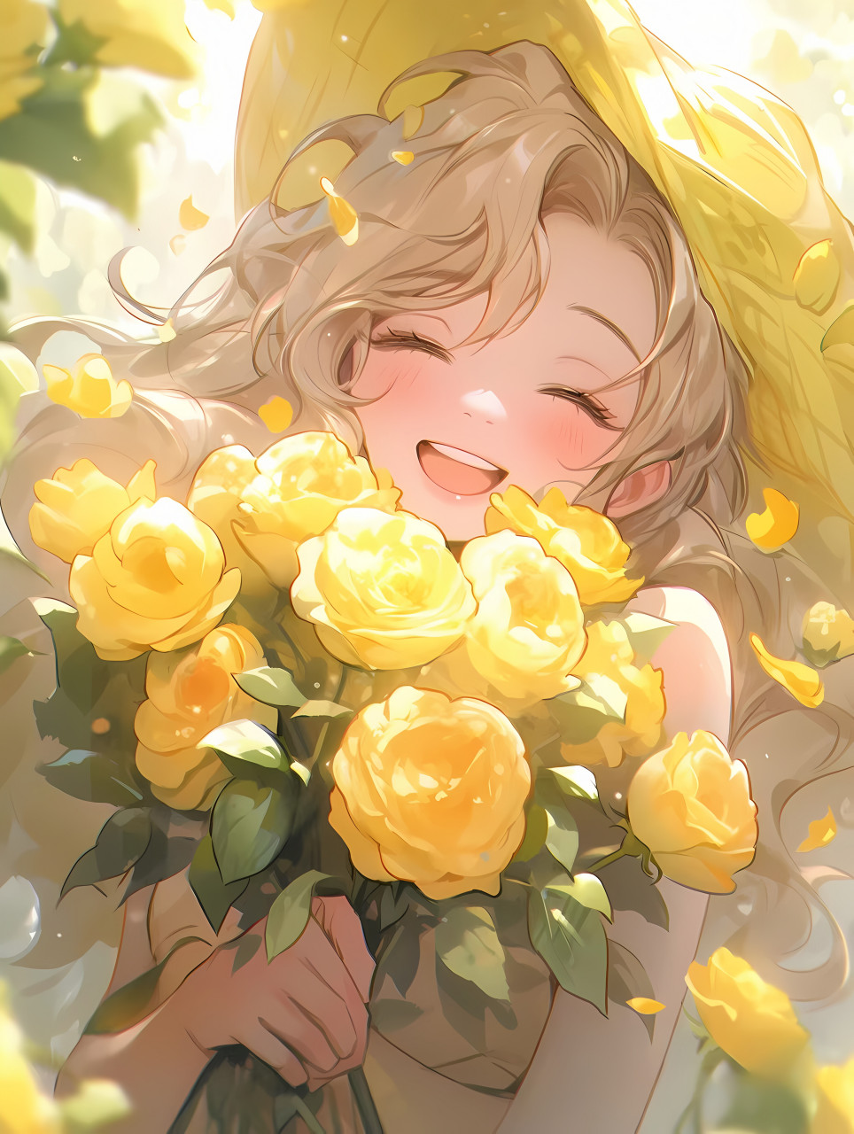 送你花花 #二次元# #ai共创计划# #ai绘画