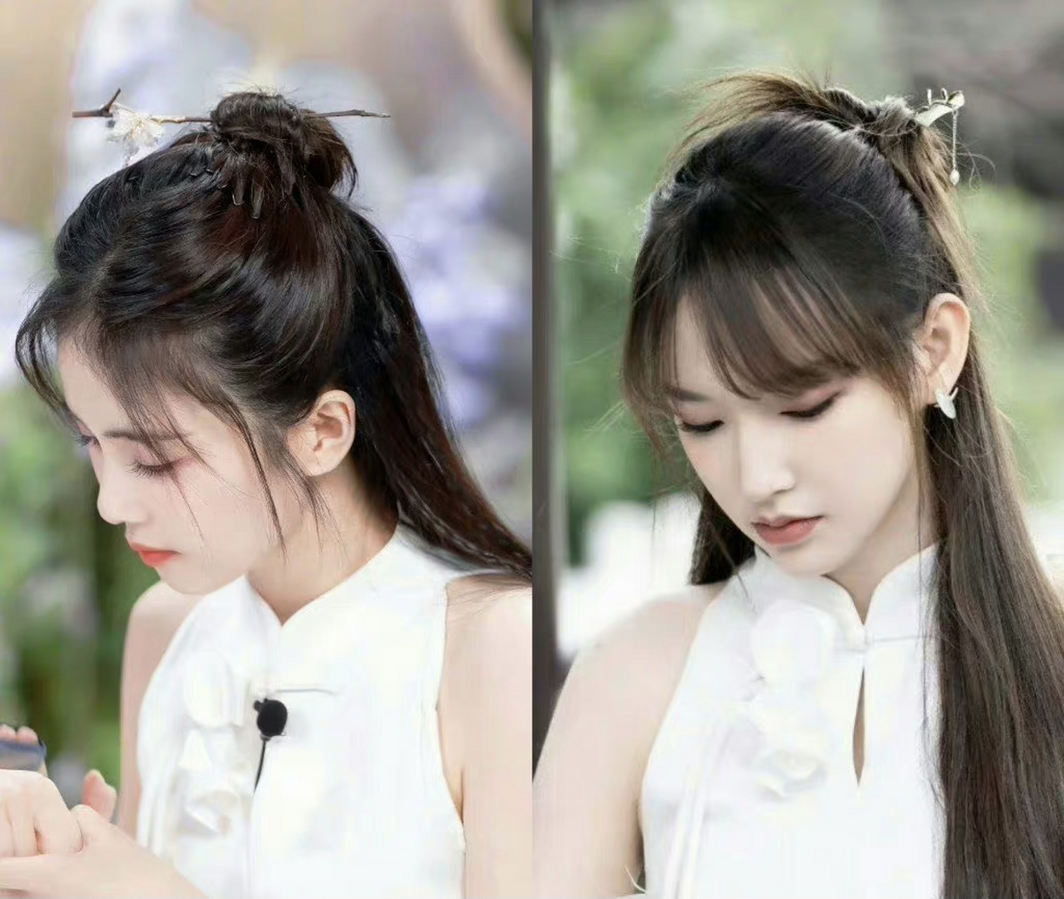 程潇白鹿同款白色裙子,各有各的风格