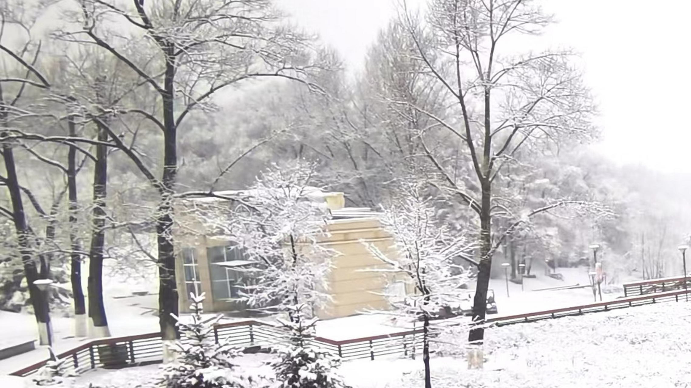 黑龙江鸡西雪景让人陶醉.