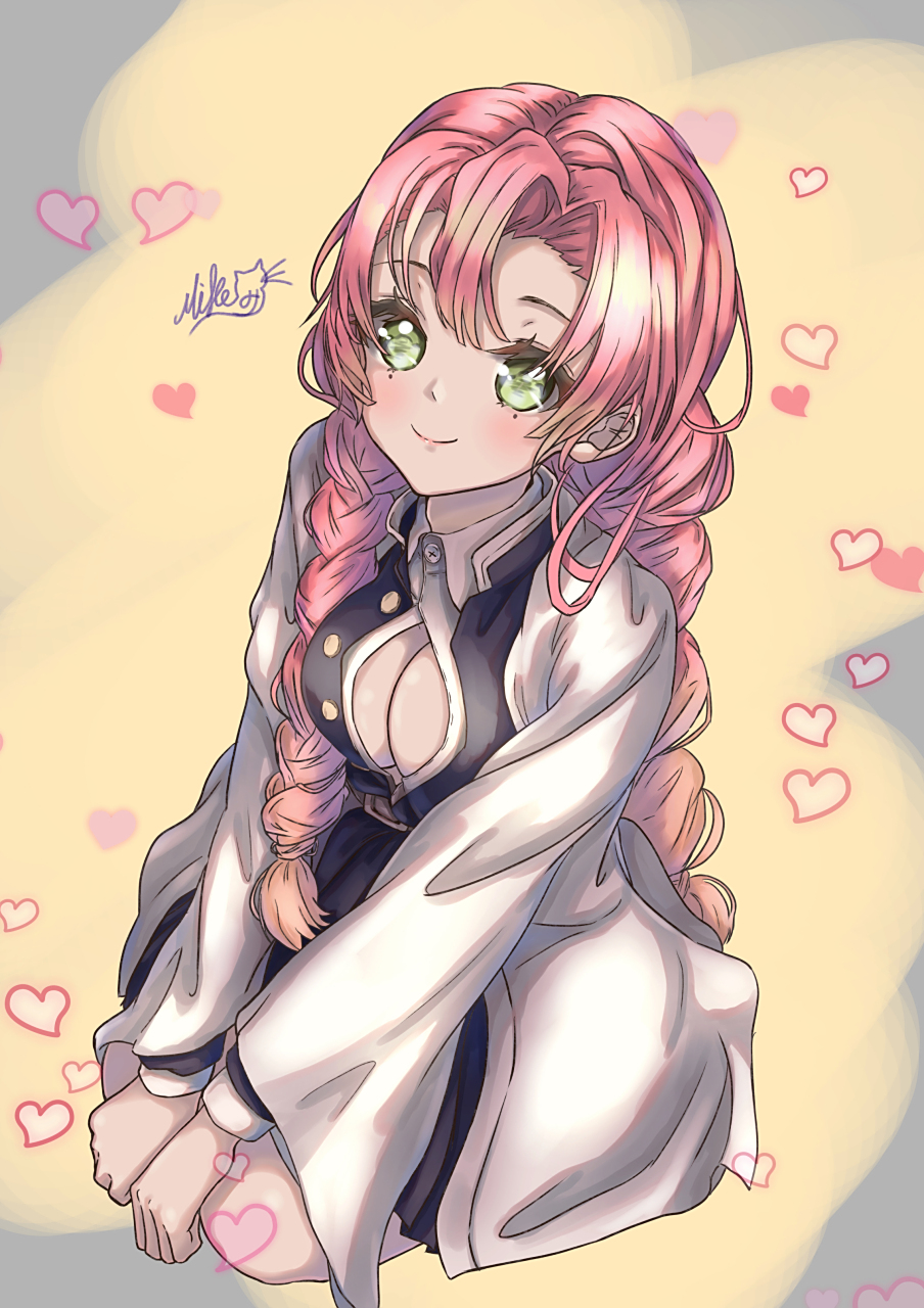 p站美图分享——甘露寺蜜璃! 最近有点迷上这个角色了!