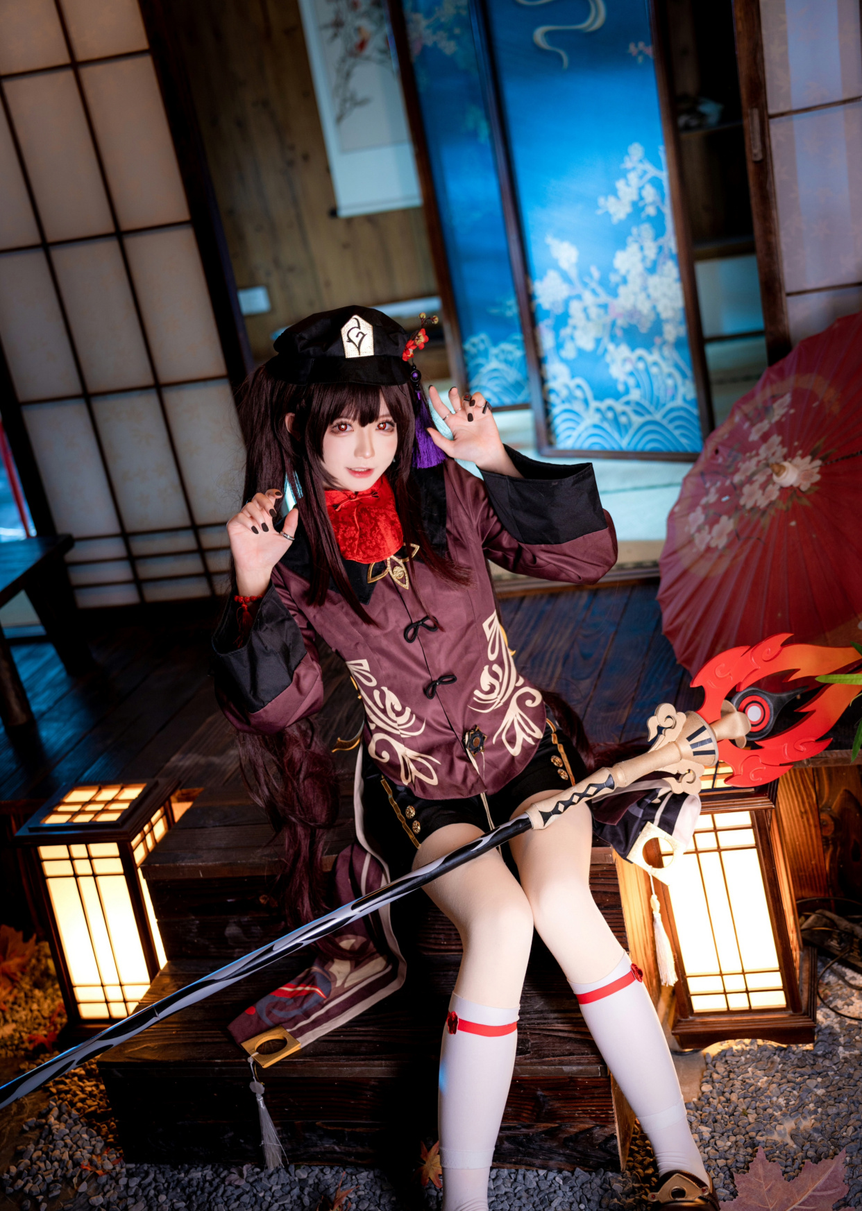 好可爱的胡桃cos,这双小短腿的萌点,你体会到了吗?