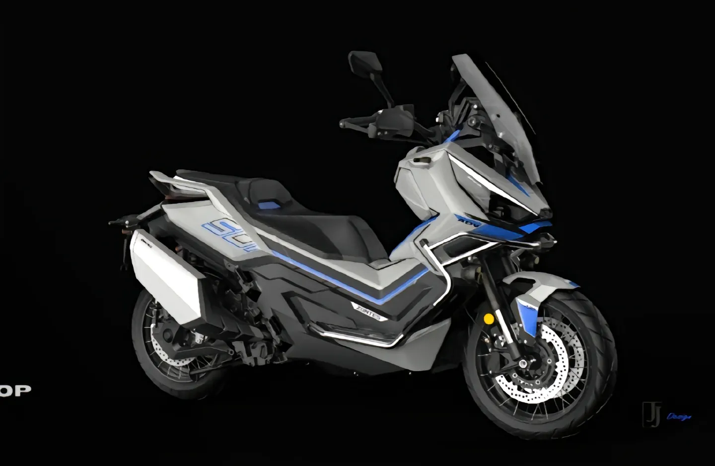 米兰国际车展!升仕发布首款adv踏板-501g