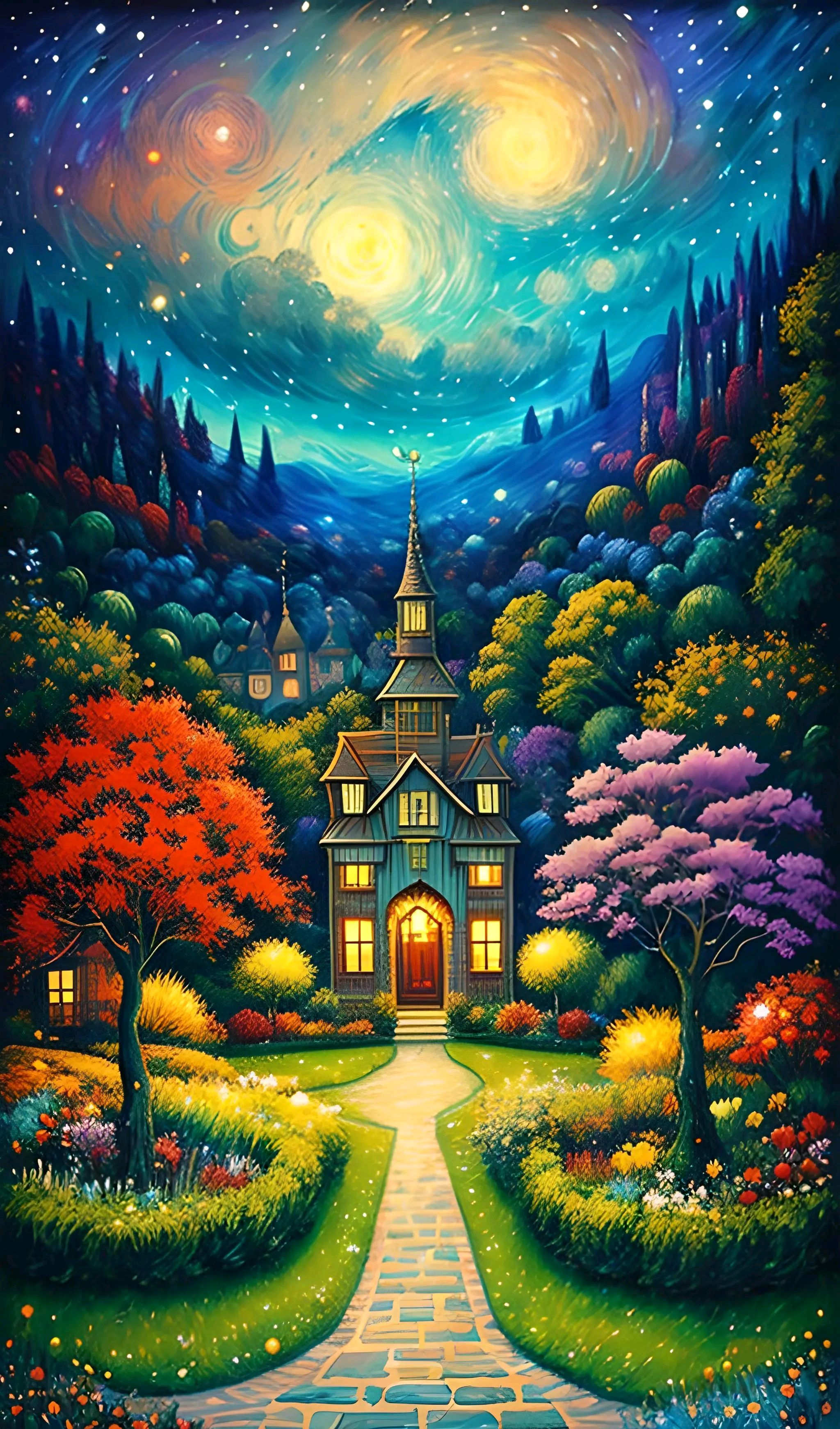 ai绘画:色彩斑斓的梦想花园