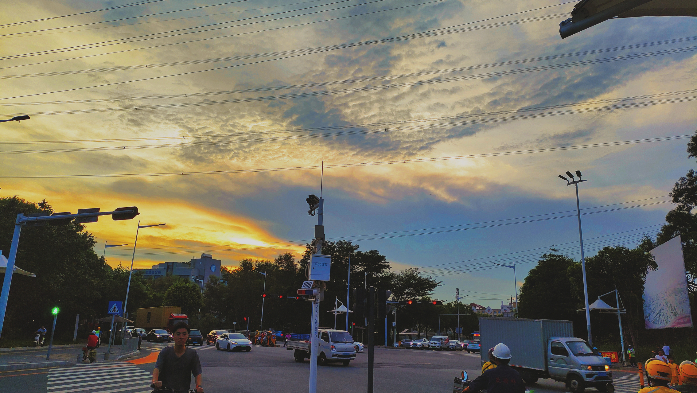 分享今日深圳茶博园拍夕阳摄影