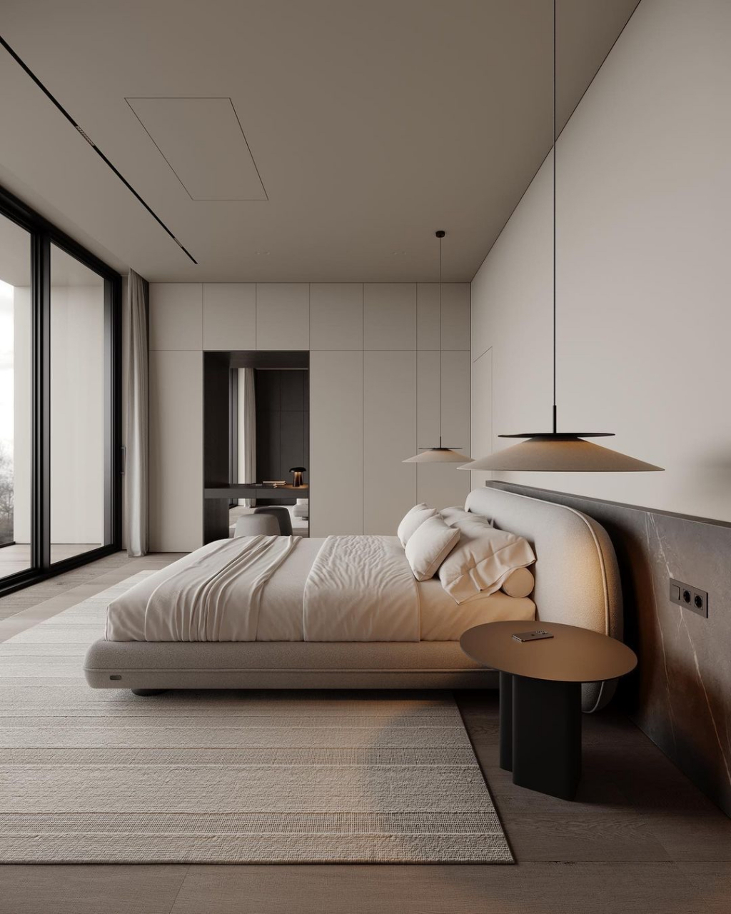 极简卧室#装修# #百度家居大师团