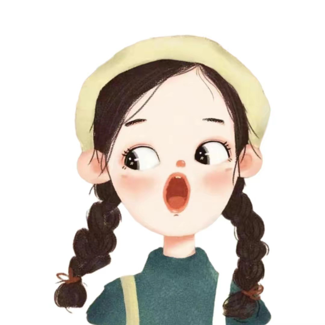 头像|纯色系漫画版女生头像