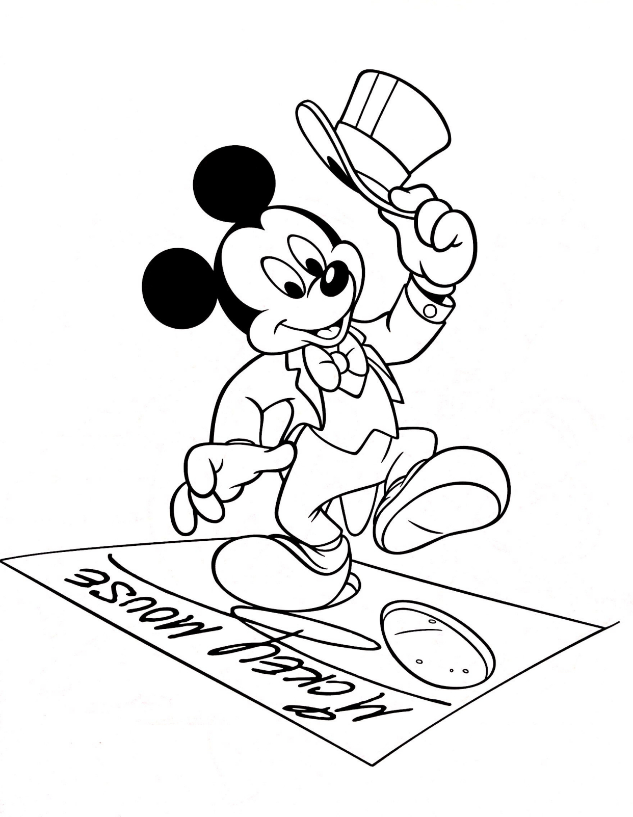 迪士尼动画线稿