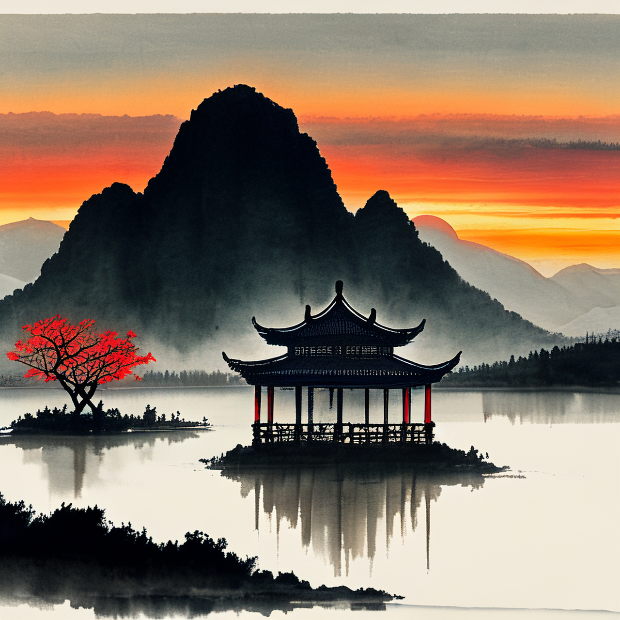 锦绣山河.#百度ai绘图黑科技