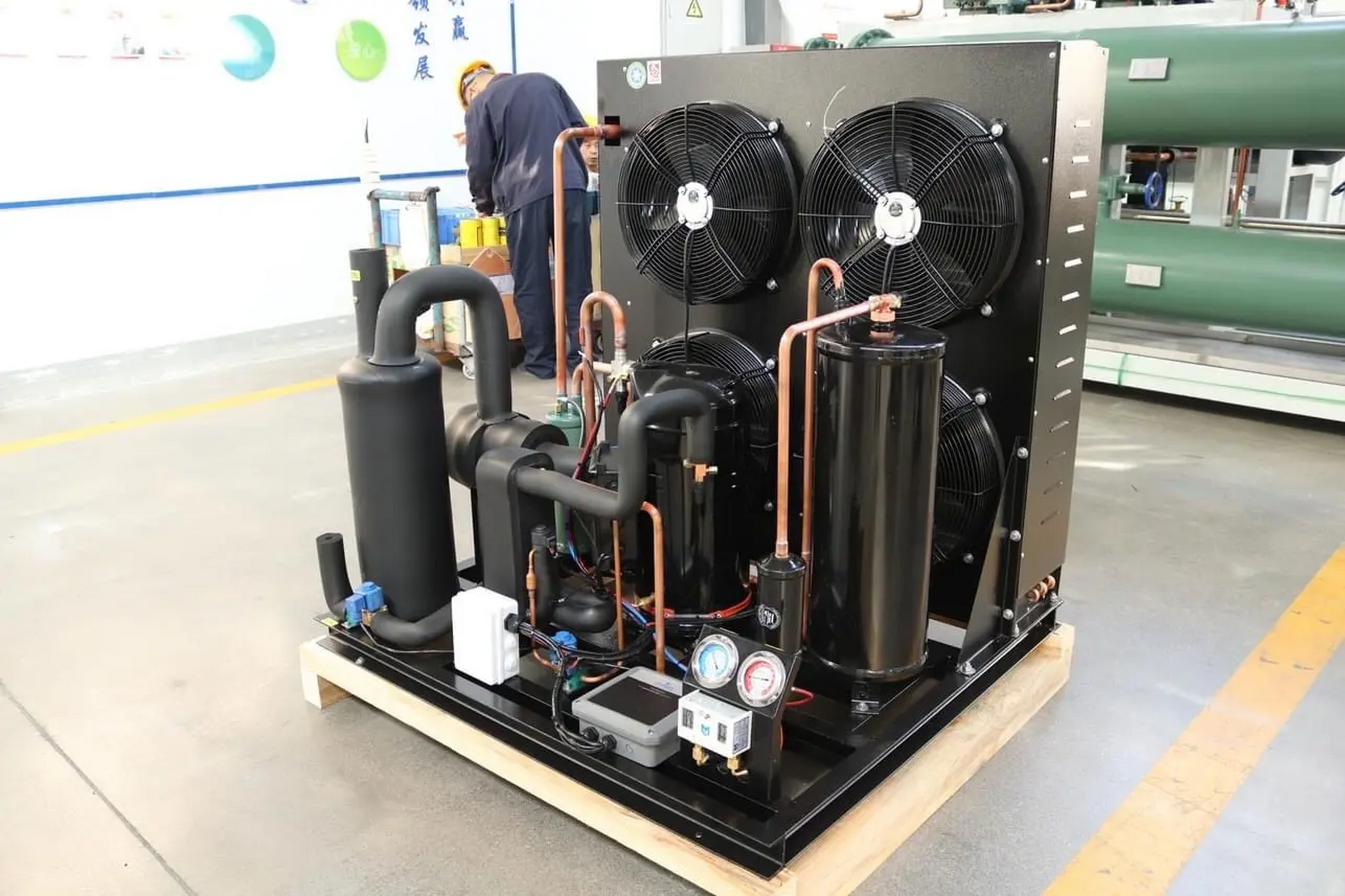 爱默生冷库压缩机组#艾默生谷轮涡旋压缩机# #艾默生制冷机组# #冷库