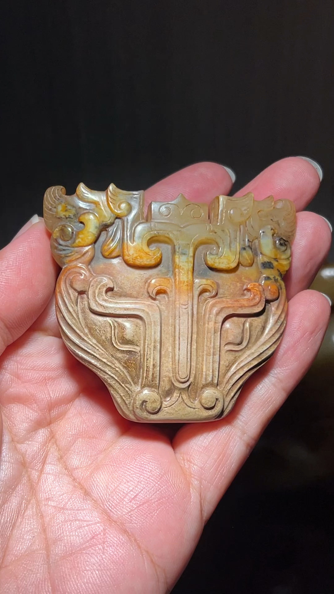 古玉老玉高古玉器和田玉带扣