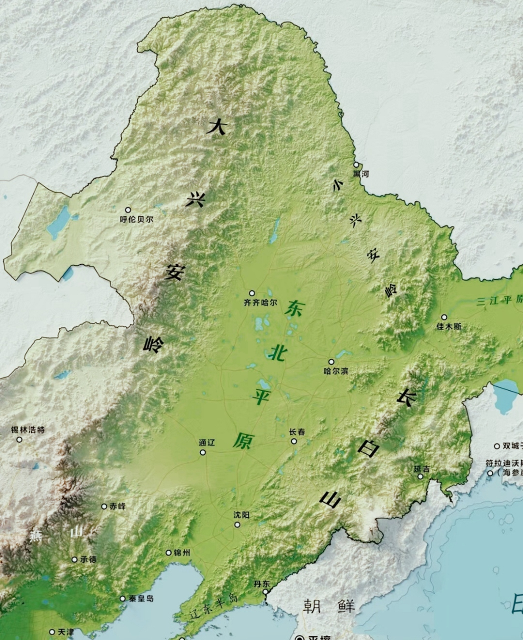 东北森林地图图片