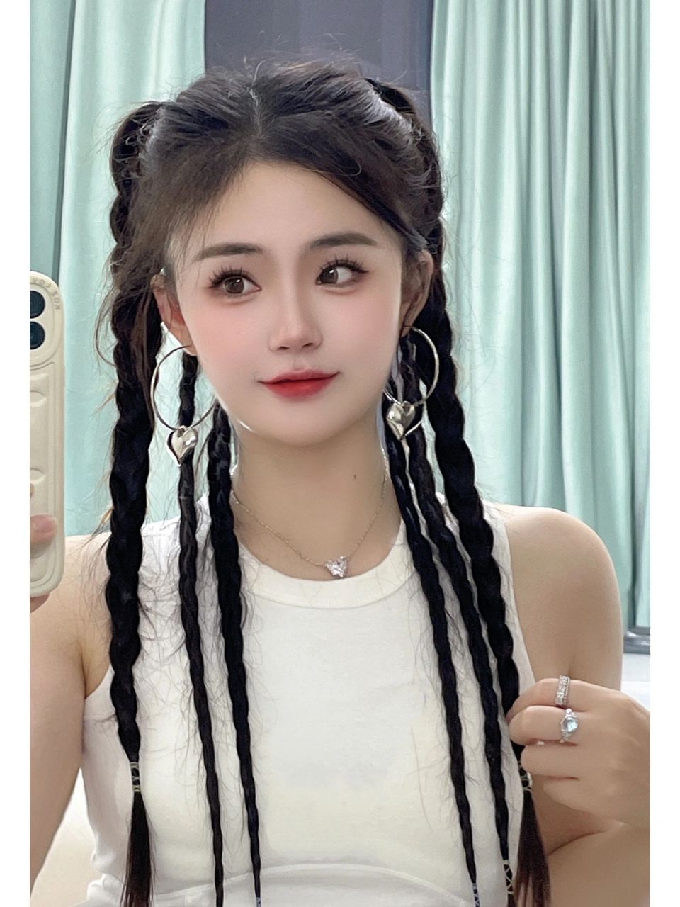 五一出游就扎这个甜酷辣妹编发96四步完成73  图文教程在后面噢