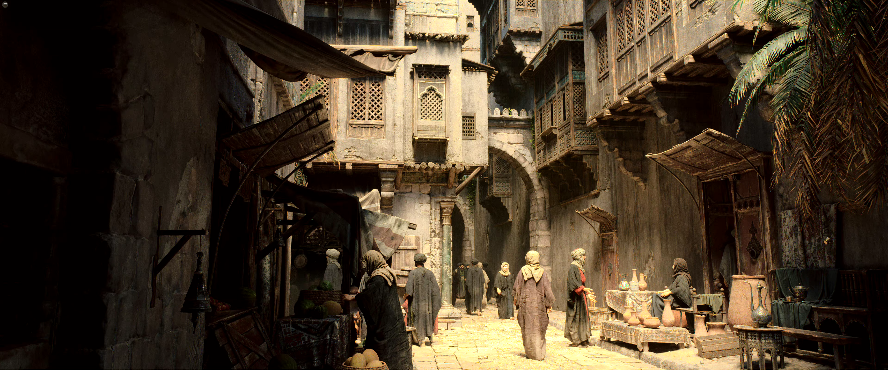 jama jurabaev 中东场景作品:大集市