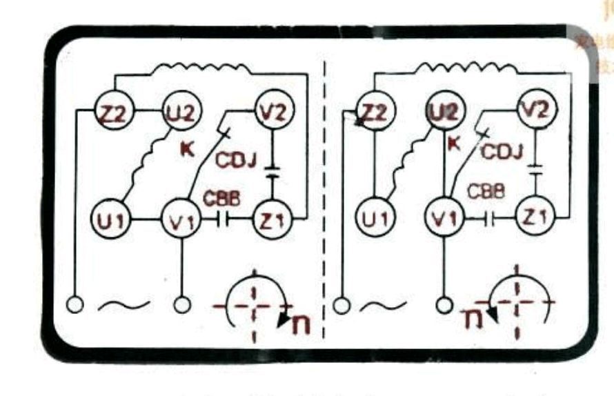 离心开关接线图图片