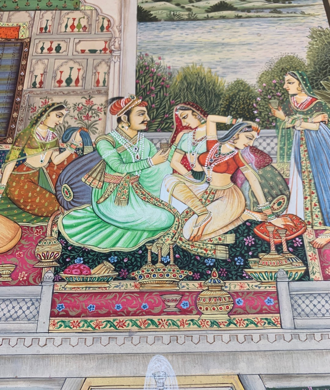 印度～莫卧儿宫廷～精品细密画欣赏