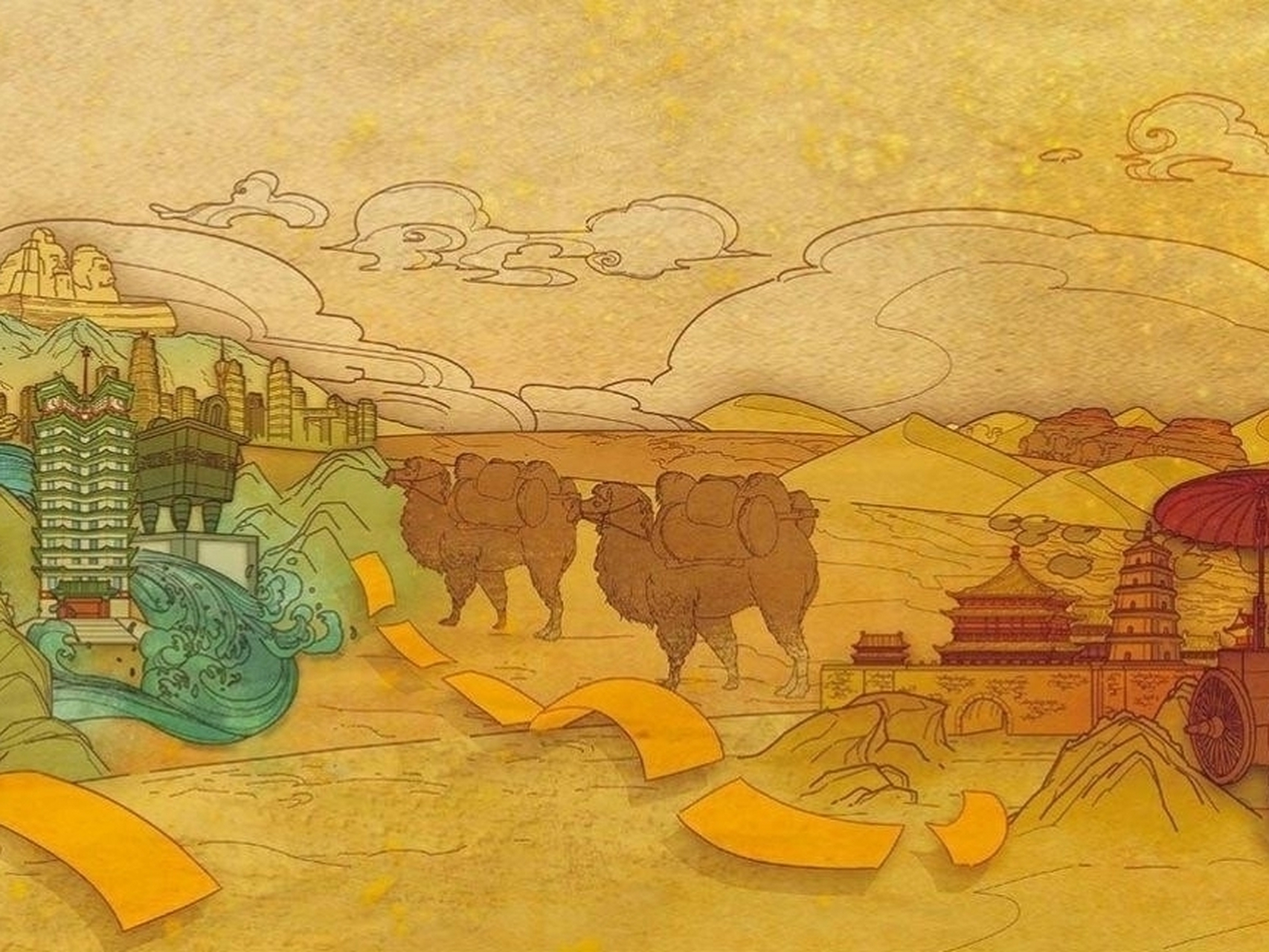 丝绸之路:连接东西方文明的古老贸易路线