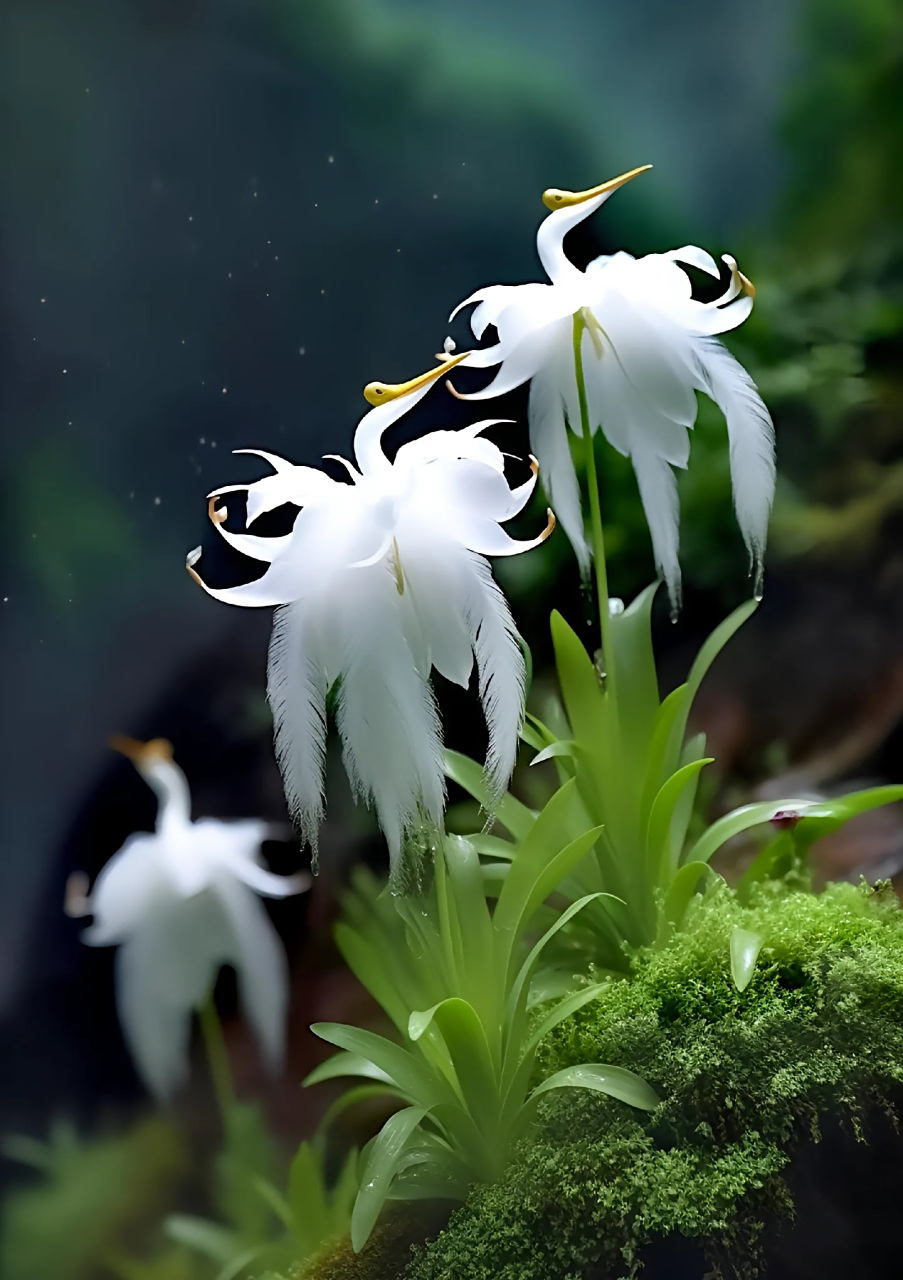 分享图片:网传的白鹭花与真实的白鹭花  白鹭花即为鹭草所开的花,原产