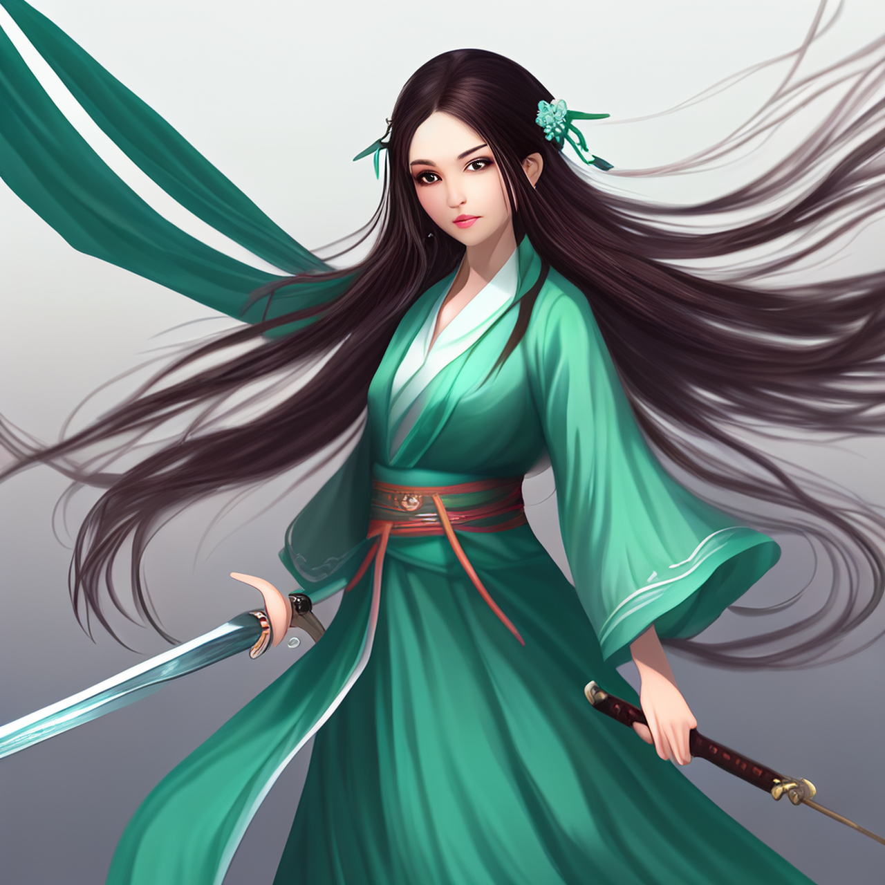 御剑飞行的仙女和想像的有点差距#百度ai绘图黑科技