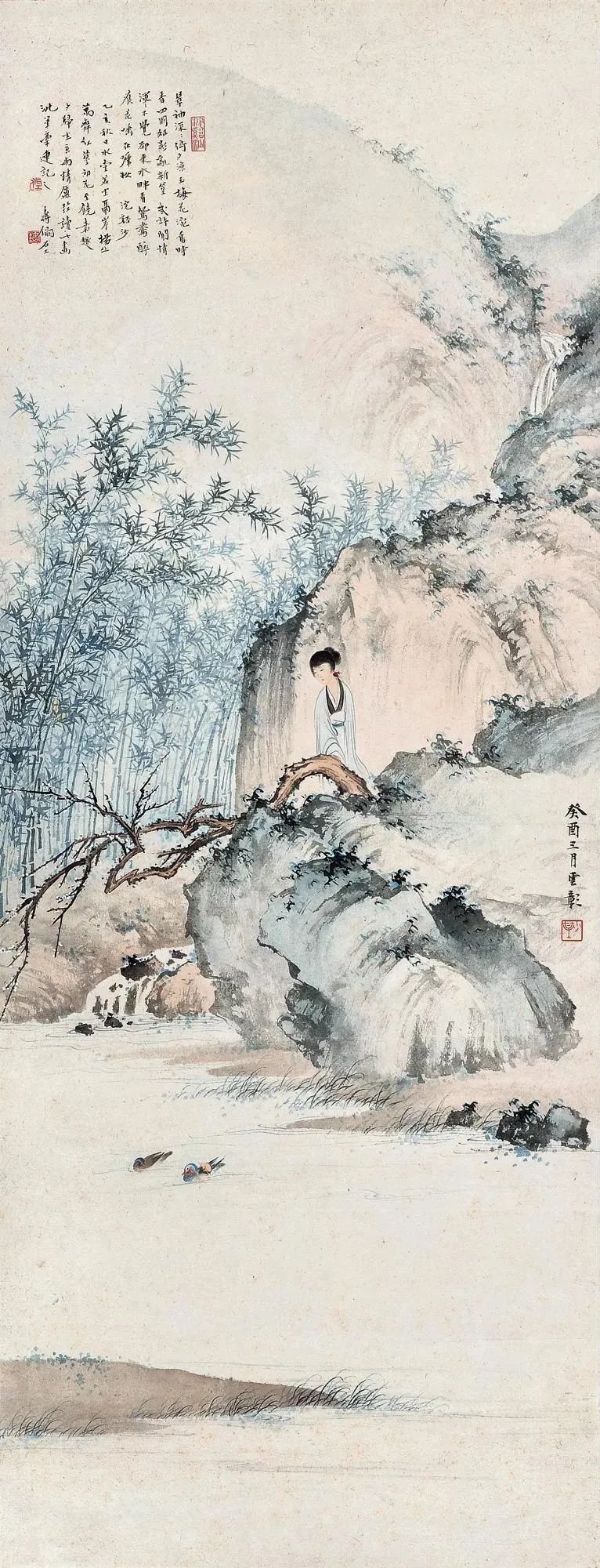 陈少梅精品立轴山水作品33幅