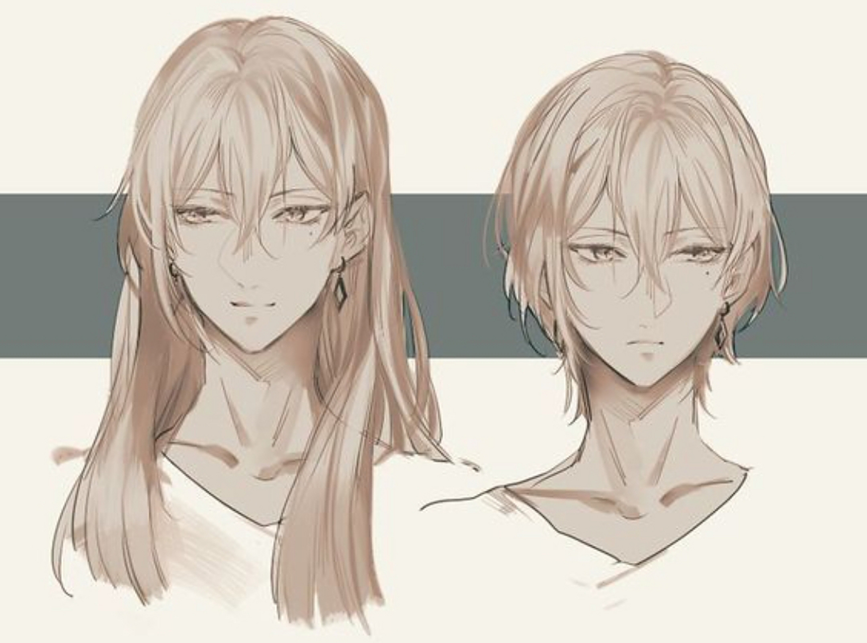 男性发型绘制参考