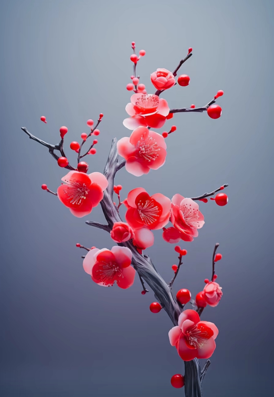 冬雪压不弯,含笑冰峰中. #壁纸# #梅花