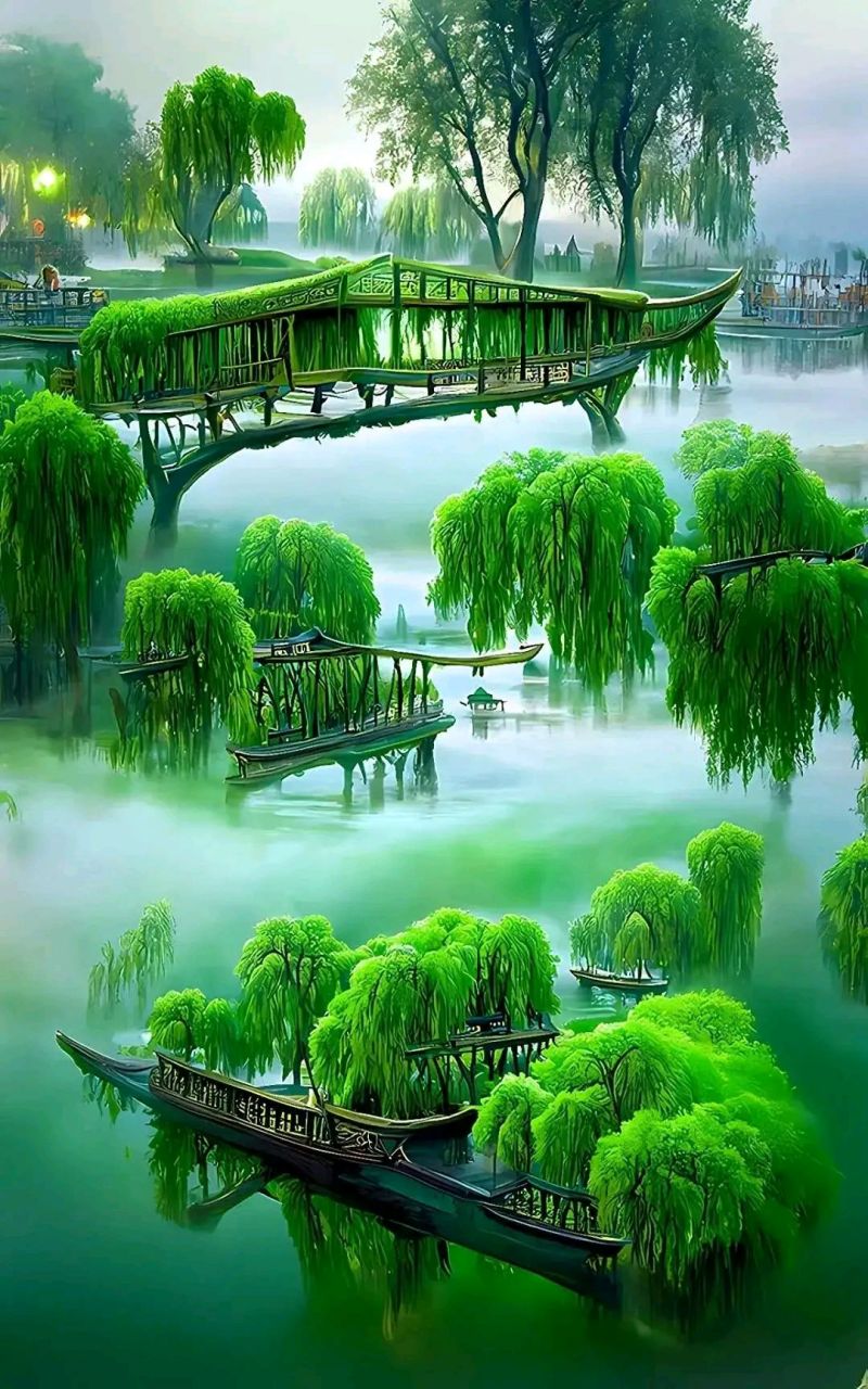 漂亮的绿色仙境#摄影# #中国美景大赏