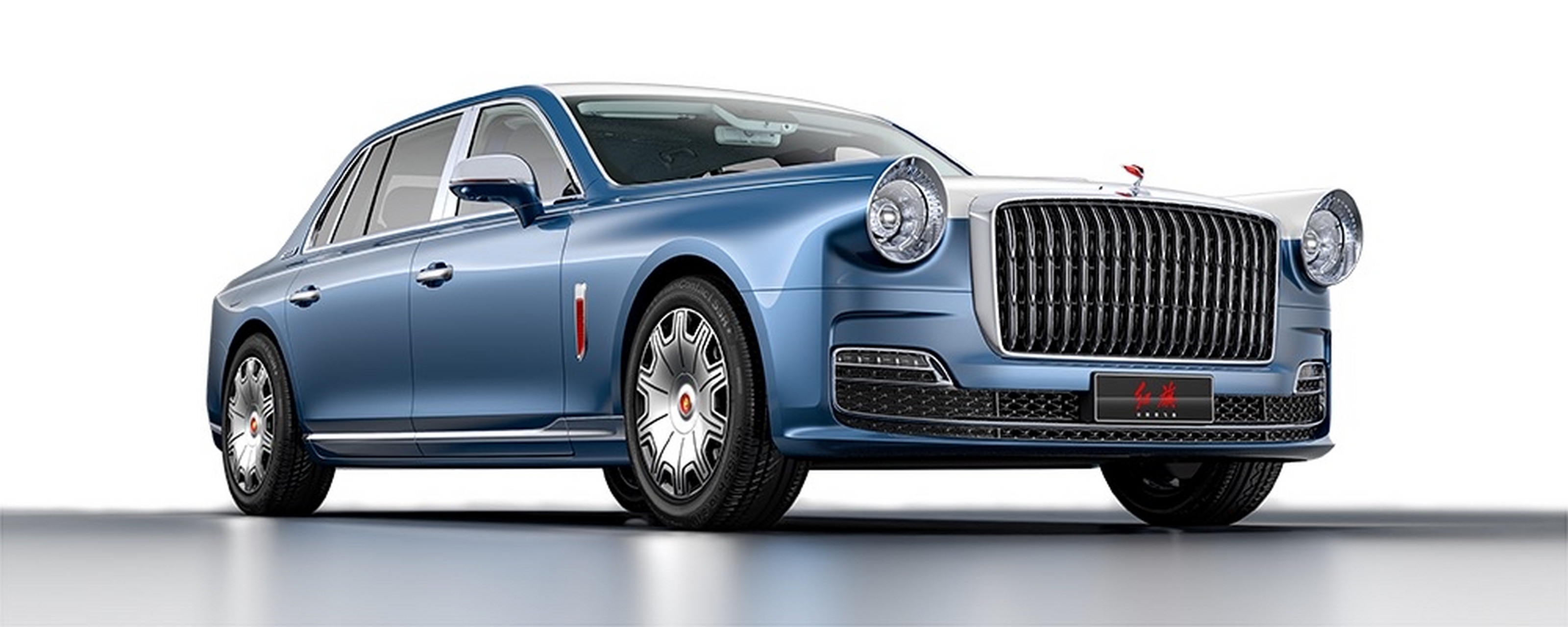 全新红旗l5开启预订,车长近6米,升降立标,金葵花标识,24k镀金珐琅烤漆