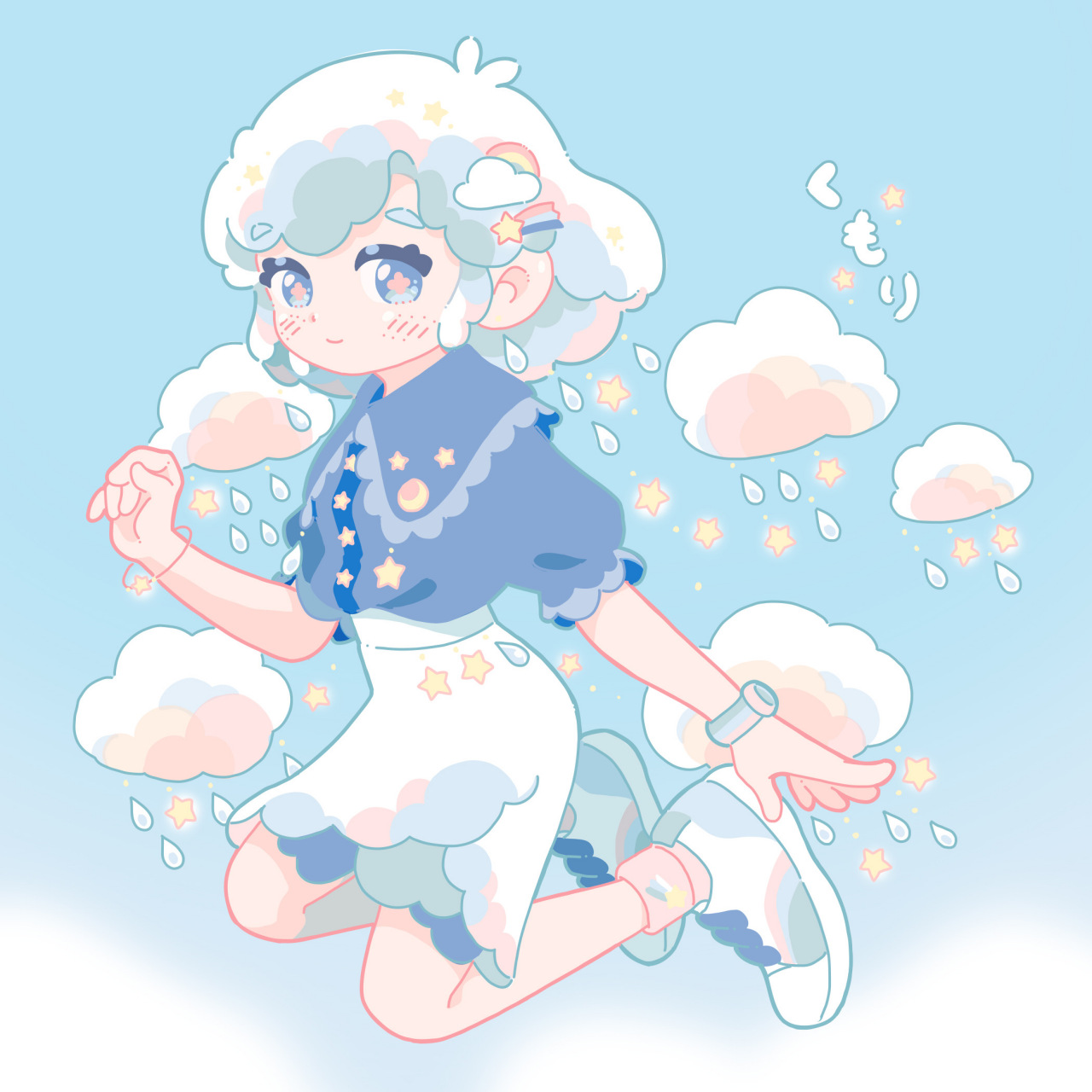 天气之子  画师:hiroko #插画# #可爱# #q版