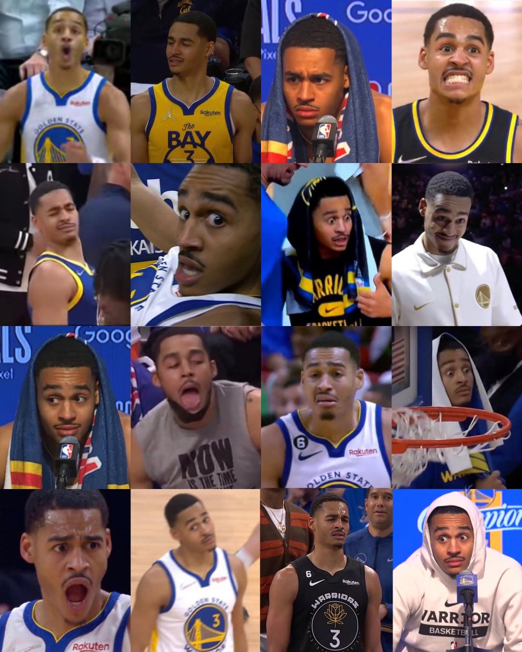 盘点乔丹·普尔勇士生涯贡献的那些表情包,你最喜欢哪一个04#nba