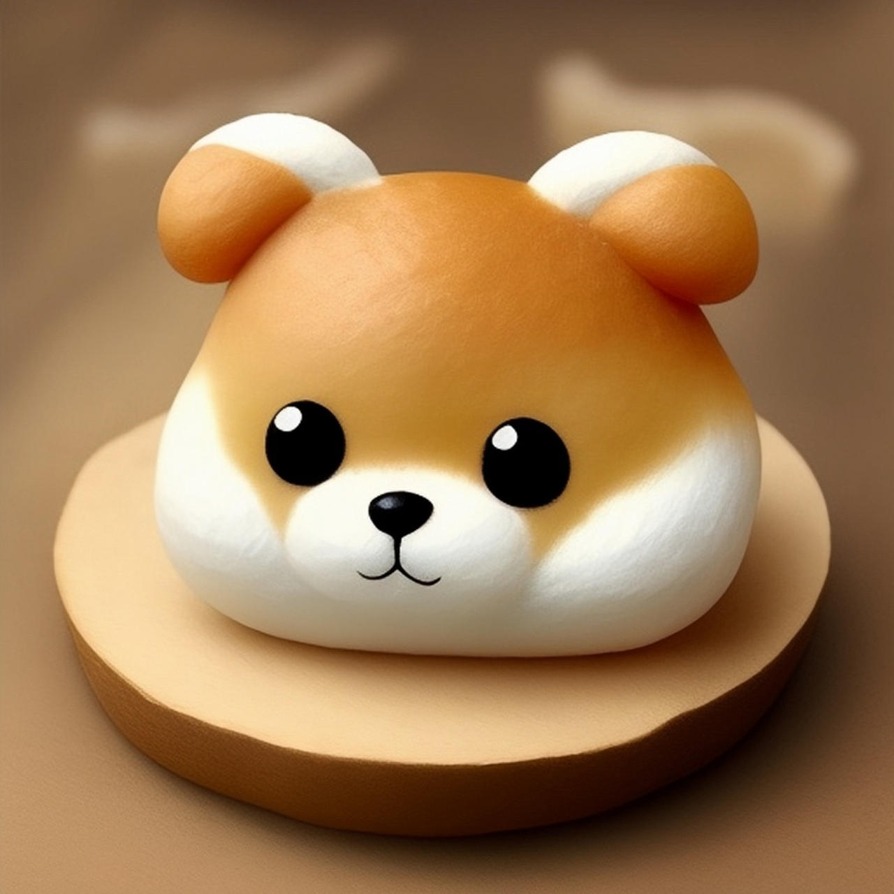 汪～汪!面包小狗向您说早安啦～ #狗狗头像# #治愈不开心