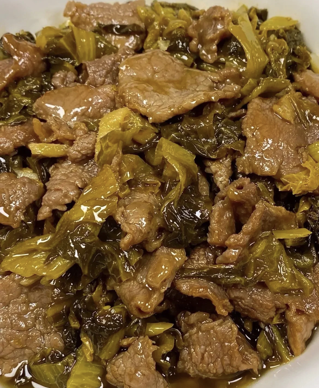 这个酸菜炒牛肉不错!多煮米饭