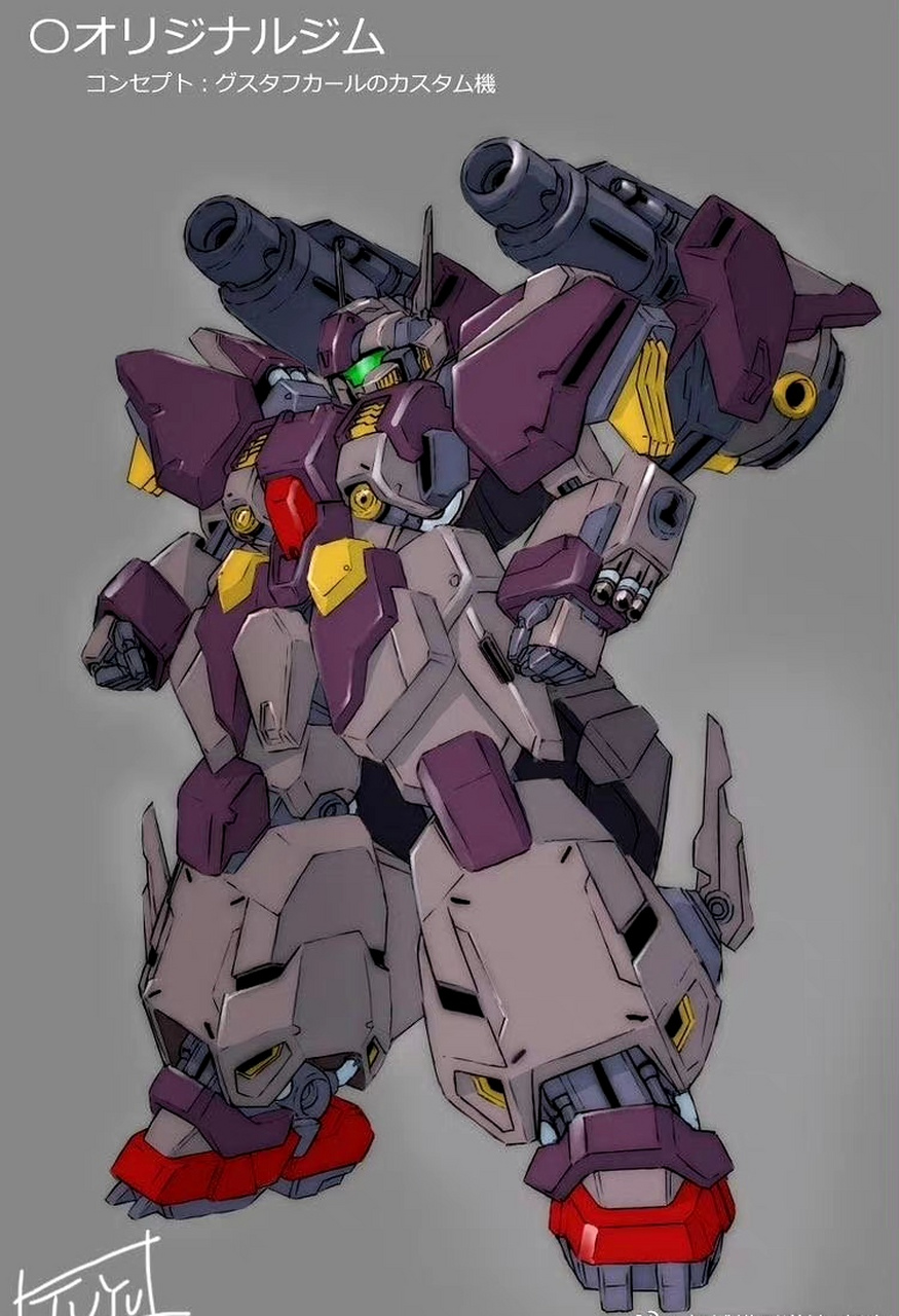 一组机动战士高达魔改风格的联邦量产型ms设定欣赏,by 领域模型道馆﹣