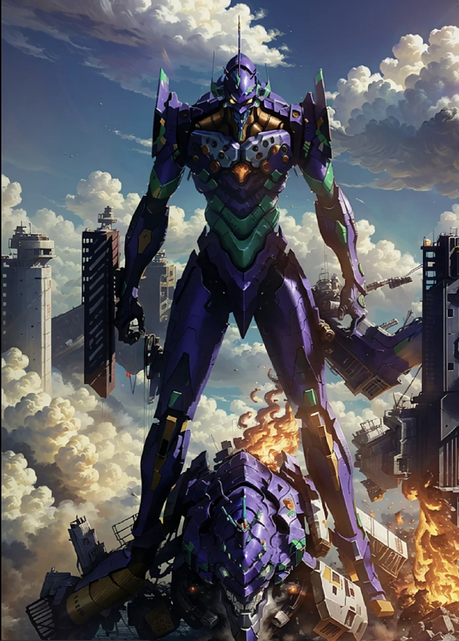 eva和太平洋机甲合体[期待]#动漫