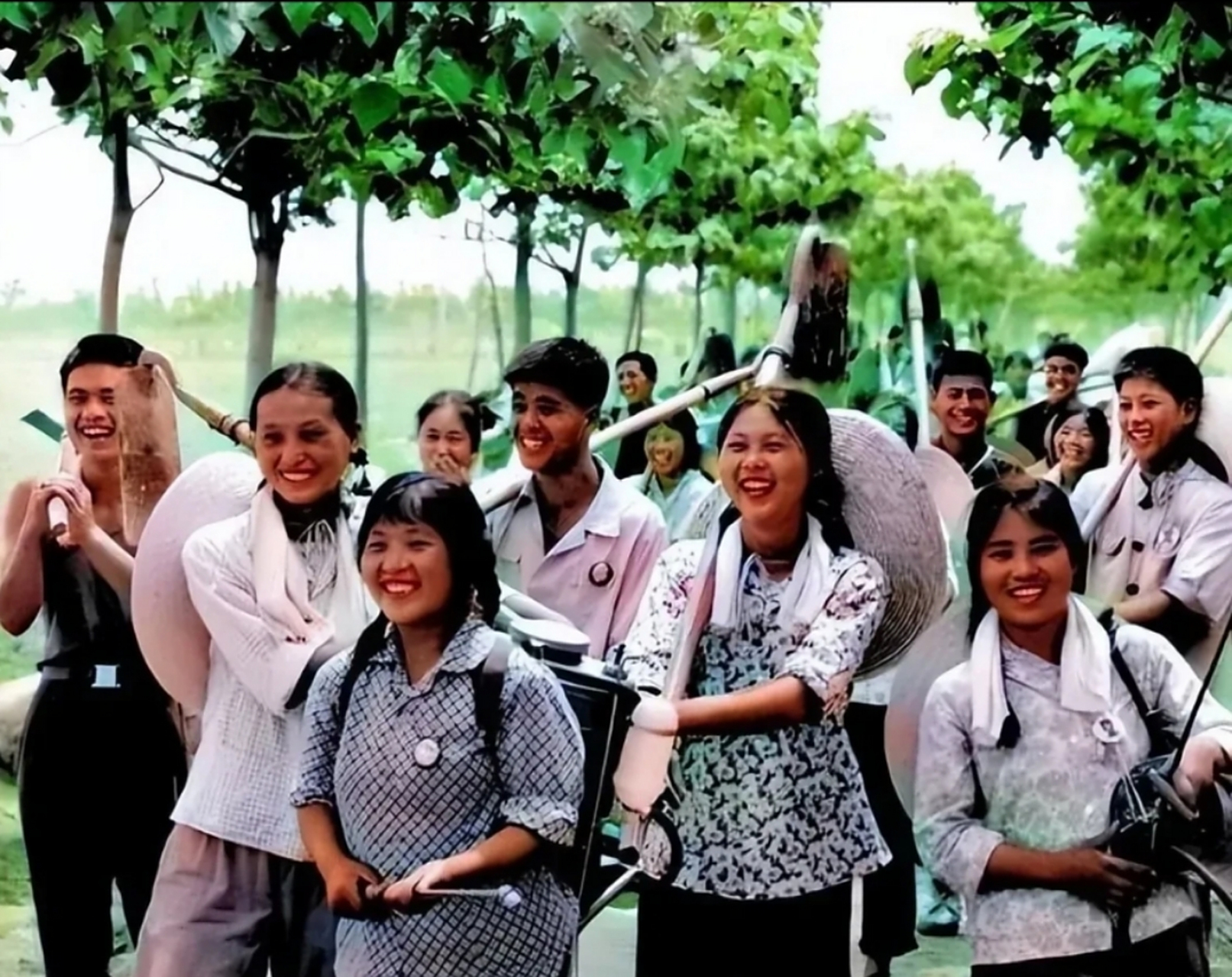 二十世纪六十年代,知青上山下乡宣传片.