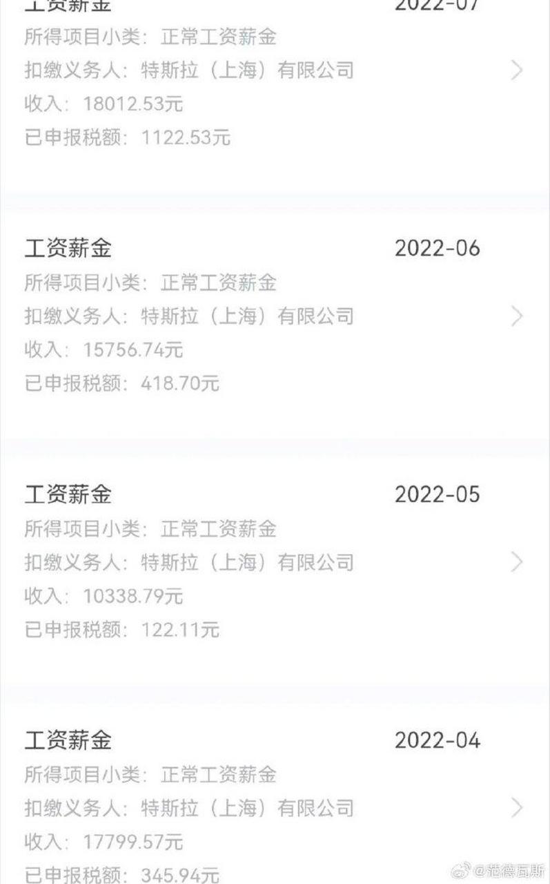 上海特斯拉的真实工资,底薪5498,加班34.