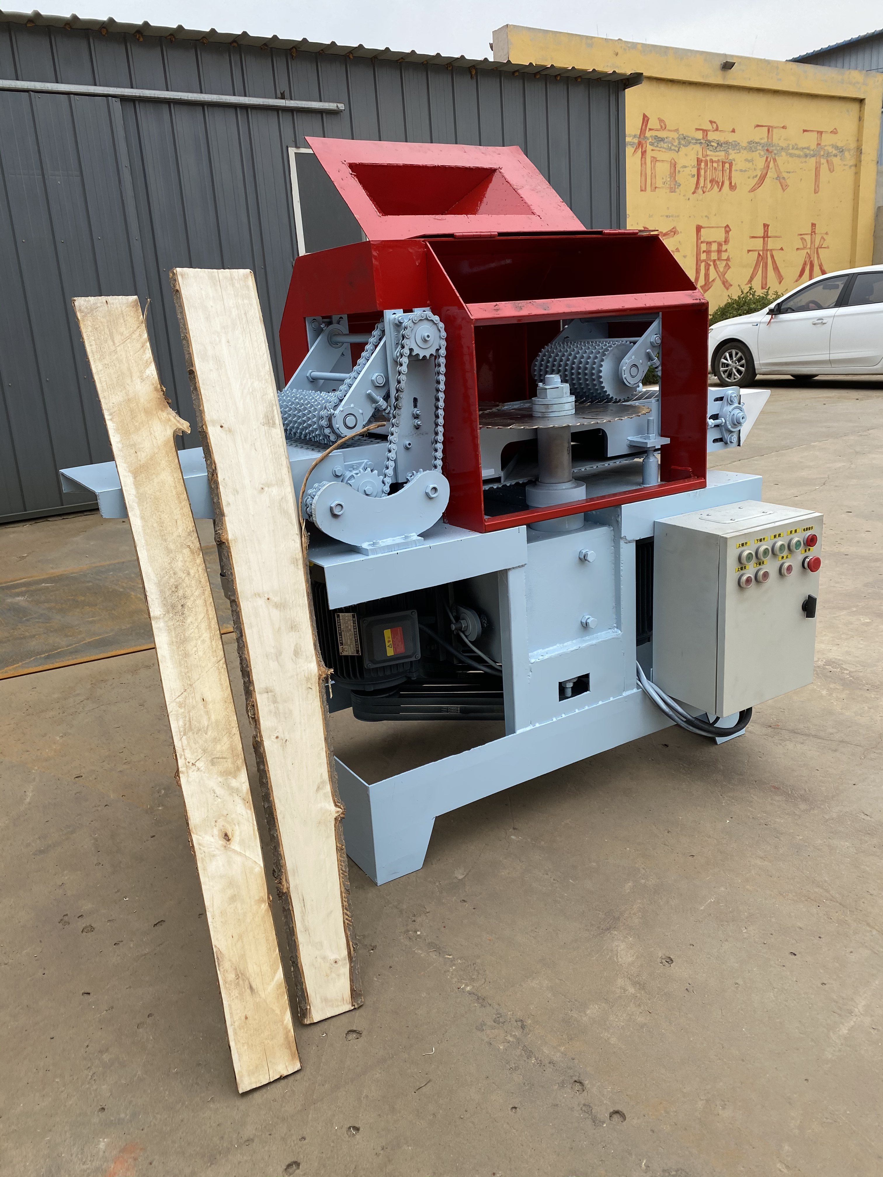 圆木方木多片锯圆木推台锯木工板材机械