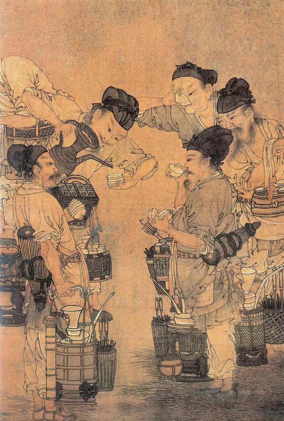 宋代人物画 斗茶图图片