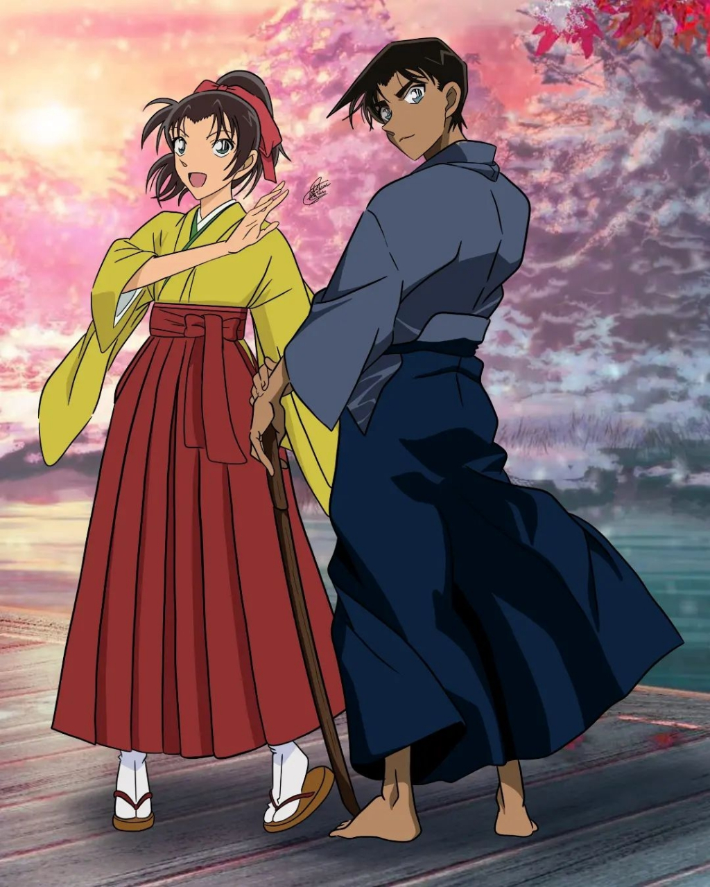 和叶和平次哦#名侦探柯南