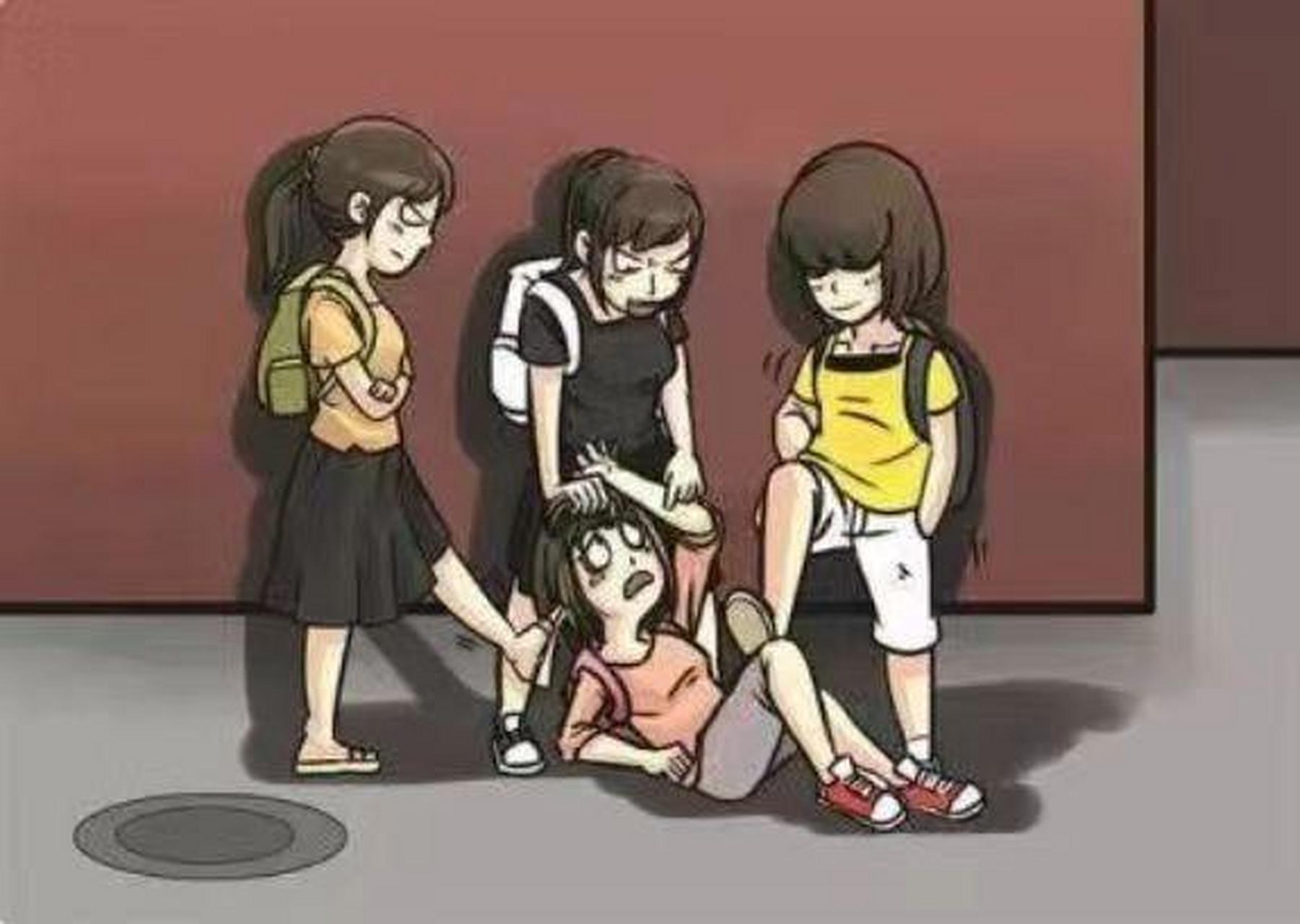 近日,在江西南昌,网传某中学多名男女在校外霸凌一女生喝下不明液体