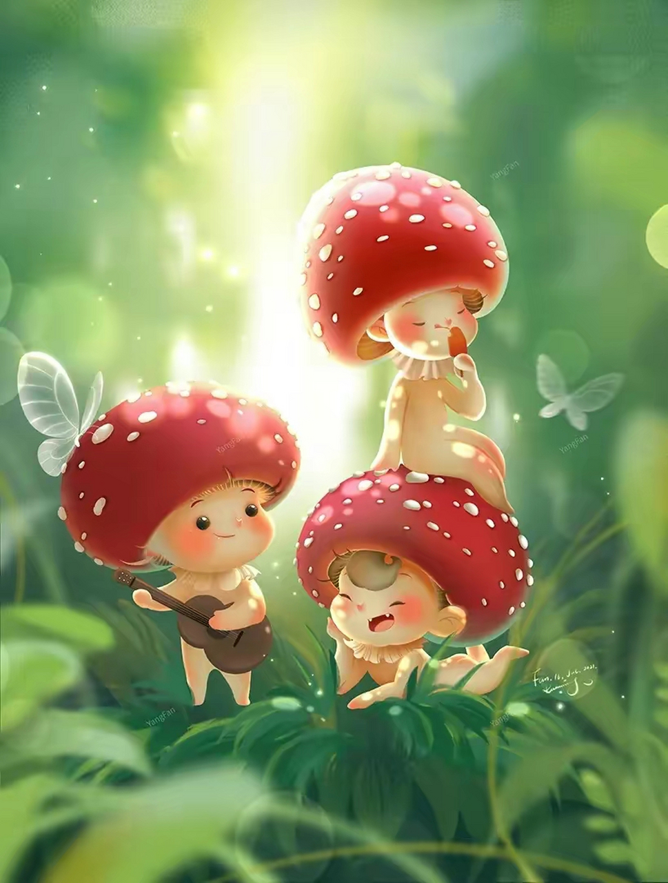 蘑菇小精灵,应该就是这个样子吧