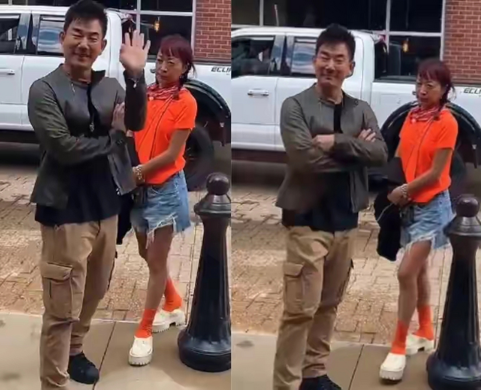 8月15日,网友在美国偶遇了任贤齐一家三口,为了送18岁的女儿rati赴美