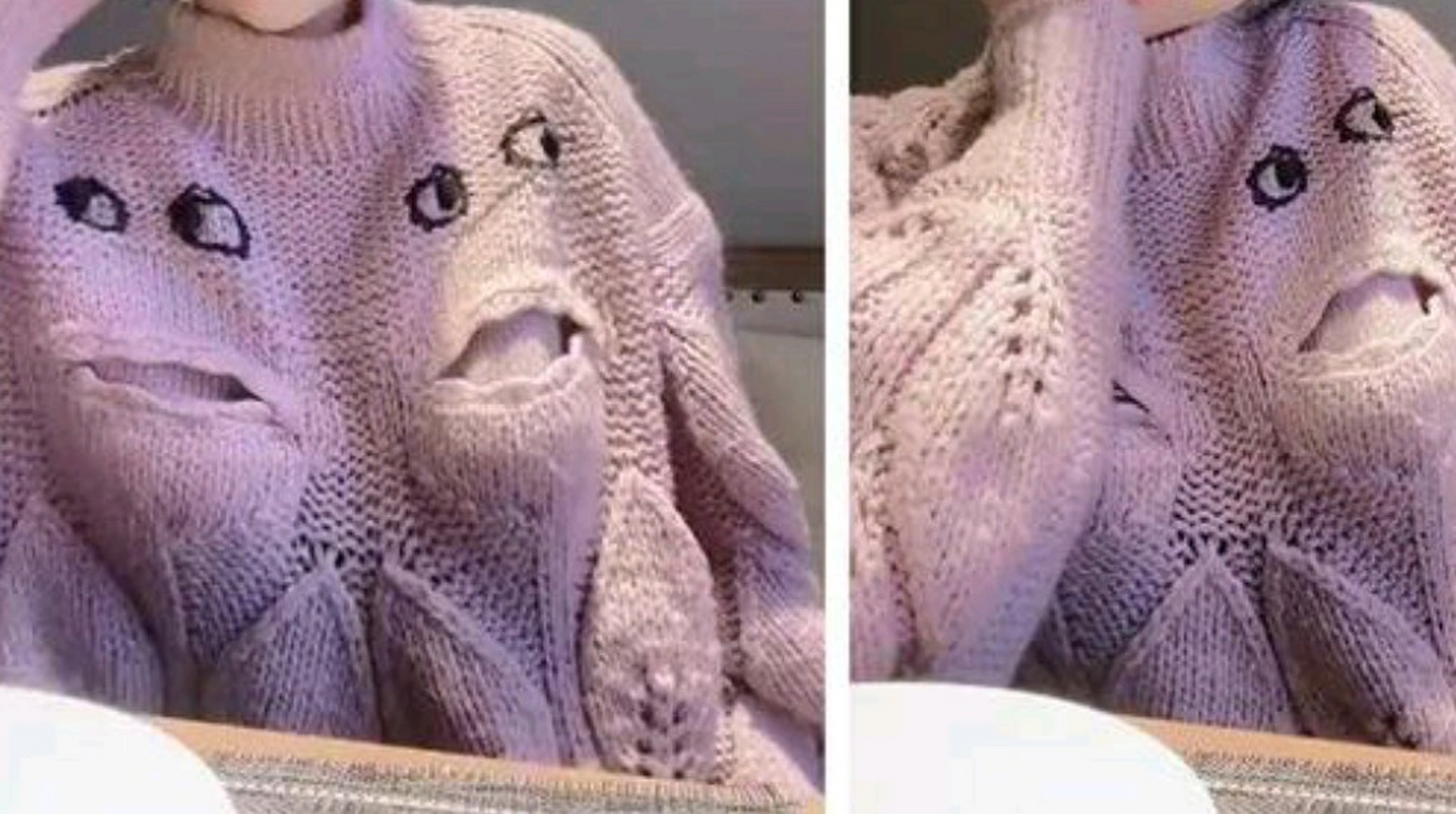 这是哺乳毛衣?#搞笑# #趣图搞笑# #逗你玩呢