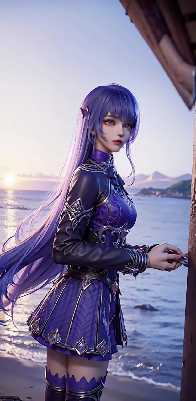 海边度假的采儿,我只看到满屏的大长腿~[awsl]