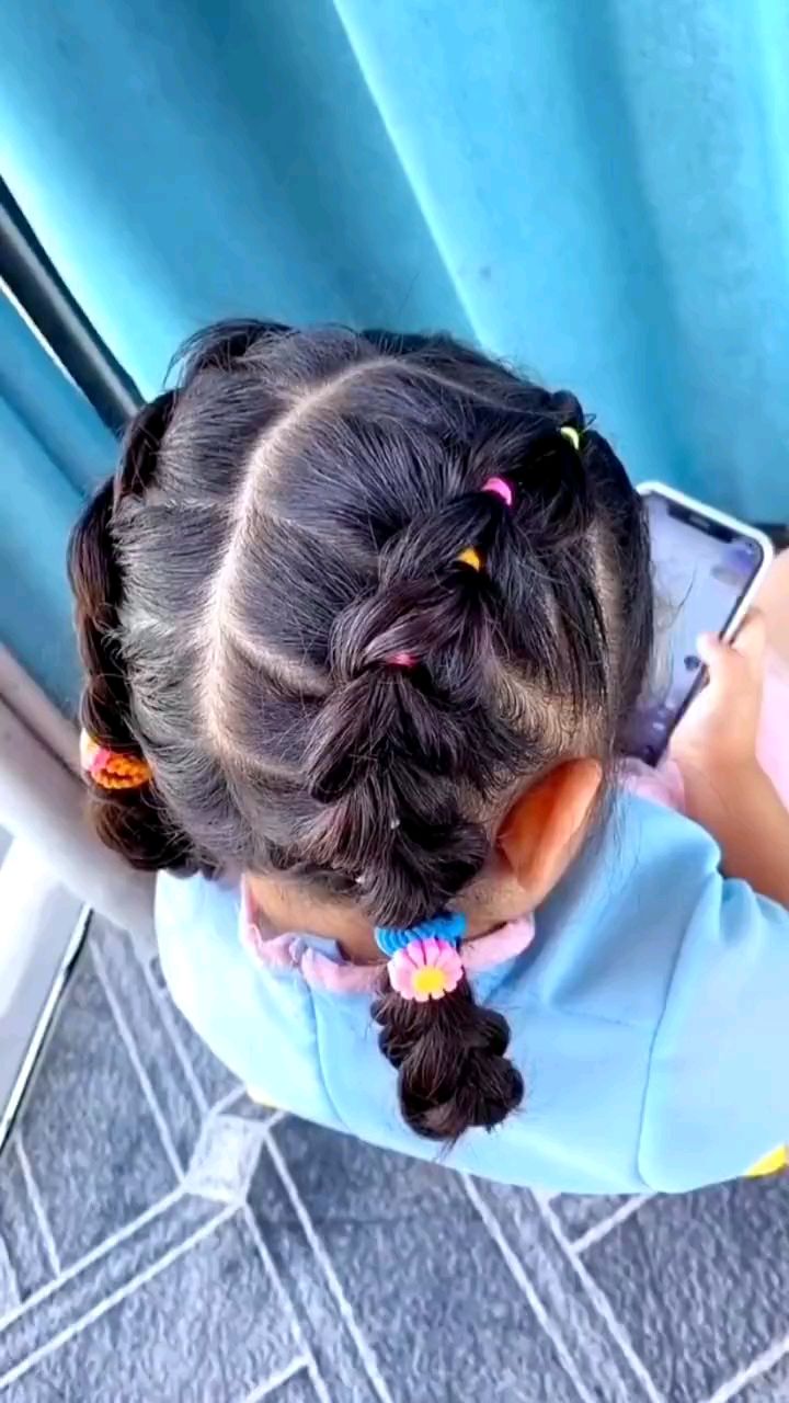 儿童编发:立体灯笼儿童发型,这样扎好看又凉快,快给宝贝安排-度小视