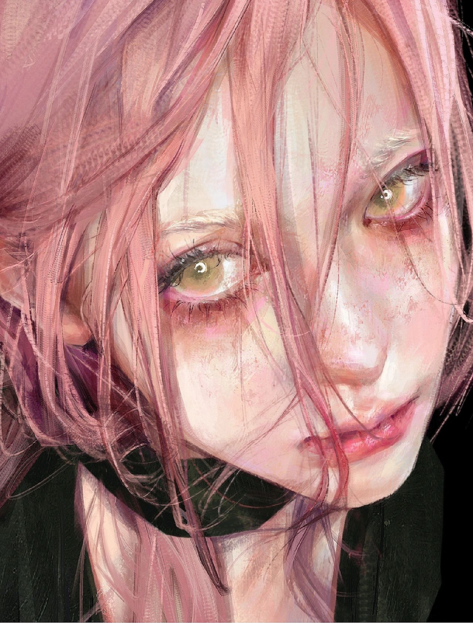 【precreate】粉头发可真好看#插画# #绘画# #二次元