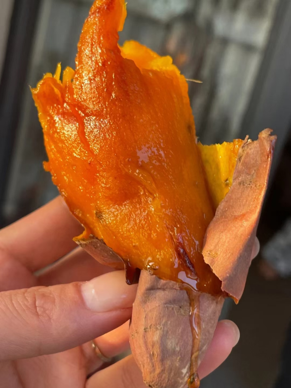 舌尖上的春天# 我用空气炸锅烤出来的蜜薯不仅仅流油,还超级的软糯