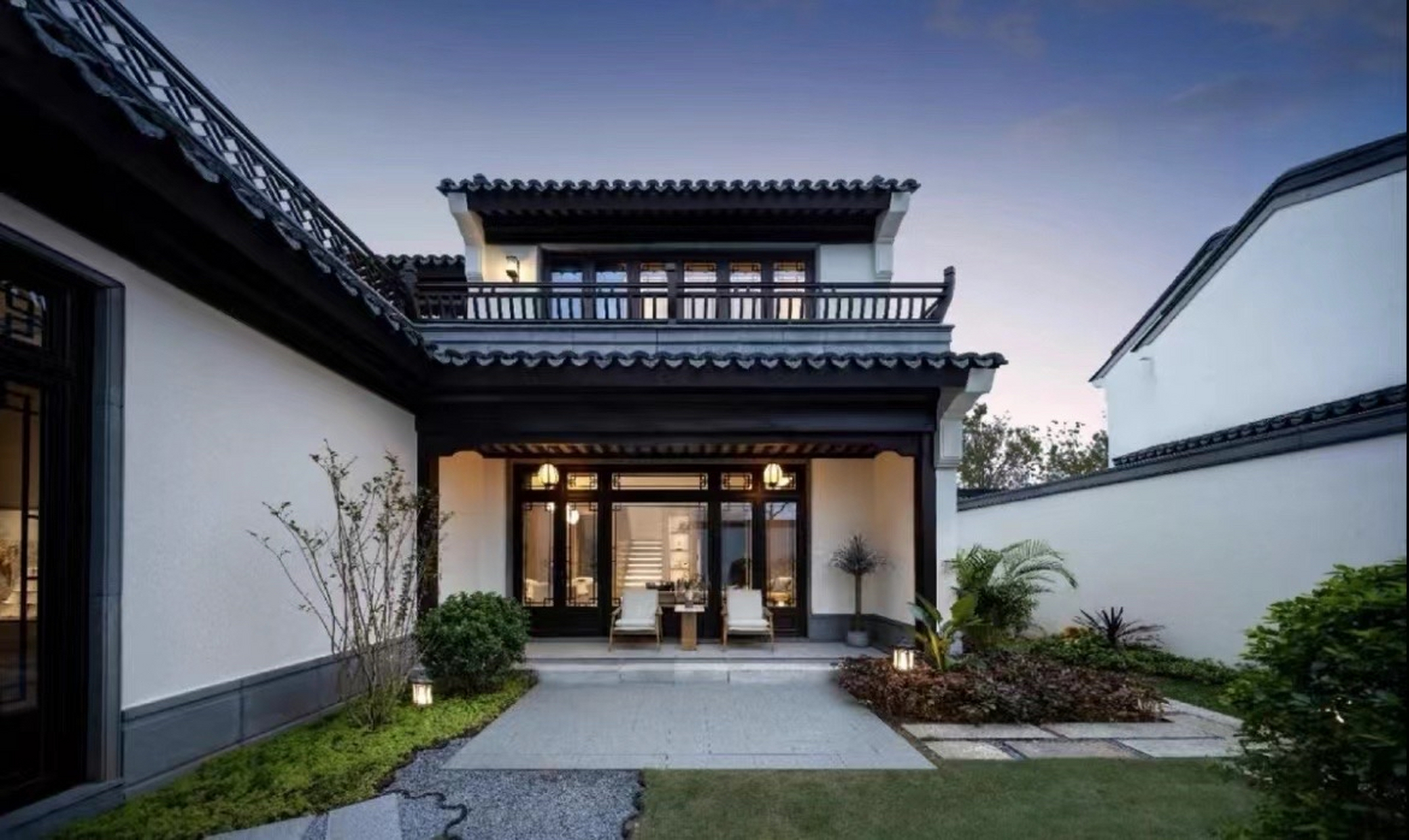 佛山四合院别墅 67复古中式庭院,30分钟到广州市区 一半是生活风