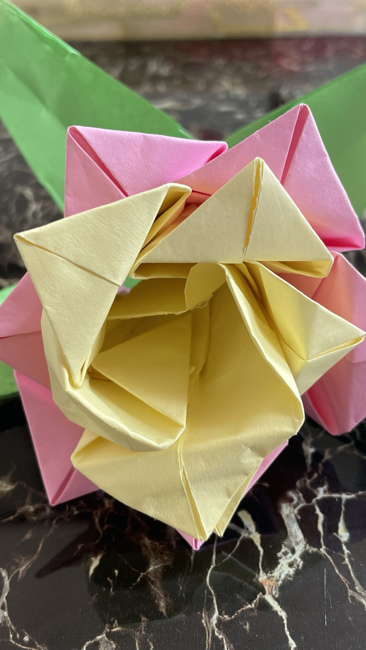 好看的月季花折纸